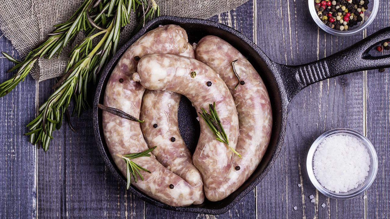 worstjes gezouten vet